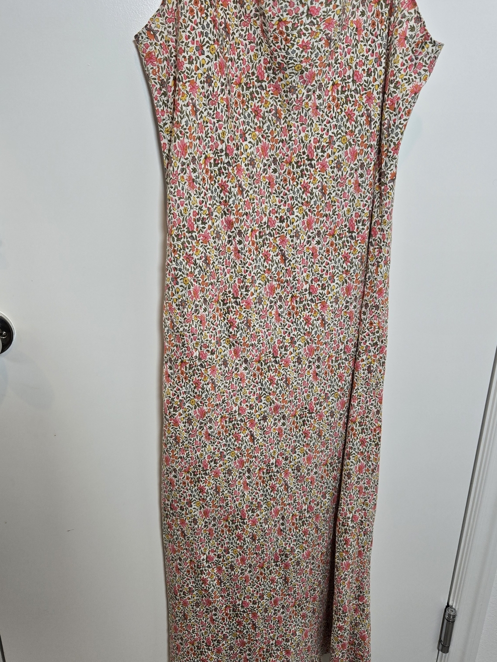 J. Crew Gwyneth Pink Floral Slip Dress